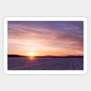 Torne River Sunset Sticker